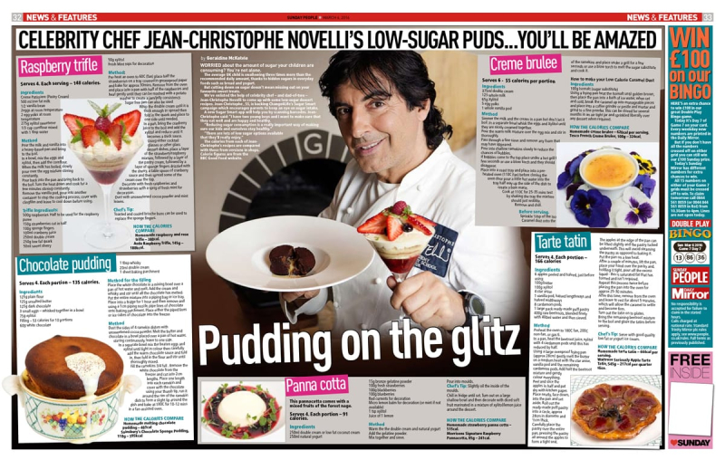 Jean-Christophe Novelli – Sunday People Article Jean-Christophe Novelli - Sunday People Article